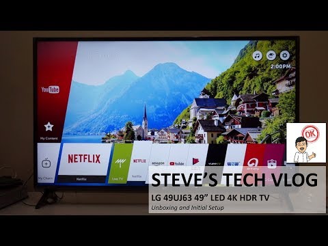 LG 49UJ63 49” LED 4K UHD HDR TV Unboxing and Initial Review
