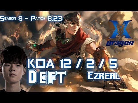 KZ Deft EZREAL vs XAYAH ADC - Patch 8.23 KR Ranked