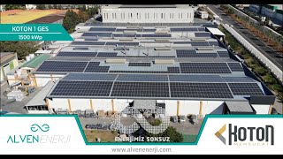 ALVEN ENERJİ - KOTON 1 GES 1500 kWp