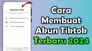 Download lagu Cara Membuat Akun TikTok | Cara Daftar TikTok Terbaru 2024 mp3 Download lagu Cara Membuat Akun TikTok | Cara Daftar TikTok Terbaru 2024 mp3