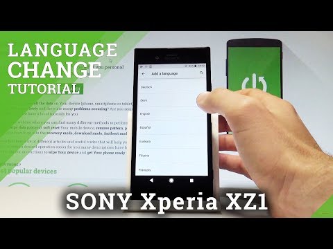 How to Change Language in SONY Xperia XZ1 - List of Settings |HardReset.Info