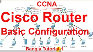 Router Configuration in Cisco Packet Tracer || Lecture-1 || Bangla Tutorial