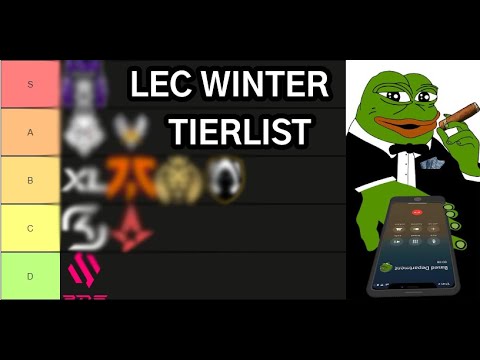 LEC Winter Tierlist ft. @IWDominatelol