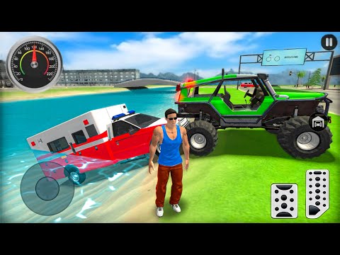Go to Town 6 - Ambulance Bike & Monster Truck Driving in Open World Game - Android Gameplay