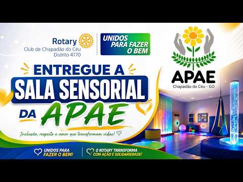 Rotary Club de Chapadão do Céu, entrega da sala sensorial
