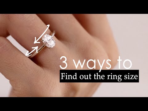 3 easy ways to find out your partner´s ring size at home!