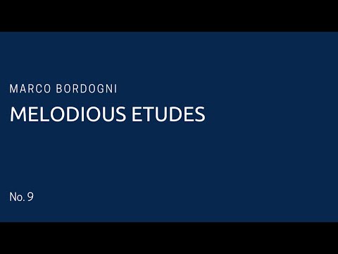 Marco Bordogni - Melodious Etudes No. 9 (piano accompaniment)