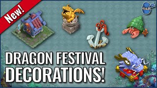 Dragon Festival Decorations - February 2024 | Clash of Clans