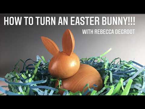 How To Turn A Wooden Easter Bunny!!!