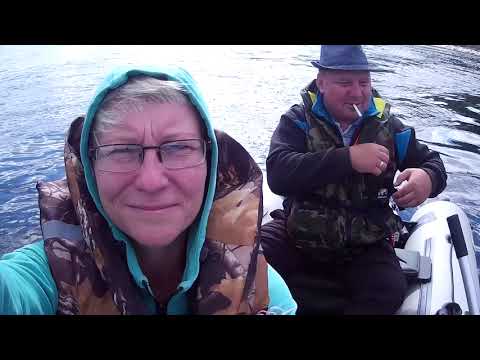 г Дивногорск река Енисей  Прогулка на лодке с женой