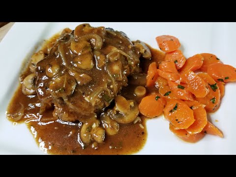 YUMMY SALSBURY STEAK!! / How to make classic SALSBURY STEAK SMOTHERED IN ONIONS AND GRAVY ❤