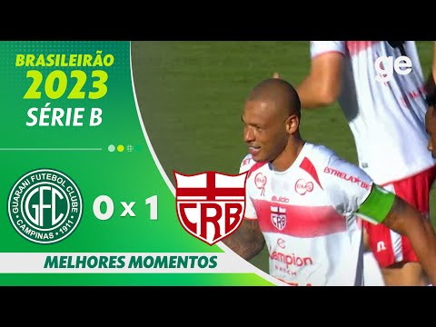 Gols e lances de Guarani x CRB