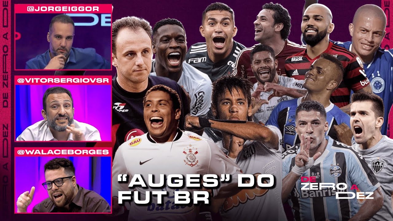 QUAL FOI O MAIOR 'AUGE' DO FUTEBOL BRASILEIRO NO SÉCULO? CRAVAMOS! | DE ZERO A DEZ