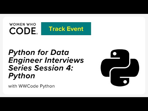 Python For Data Engineer Interviews Series Session 4 Python
