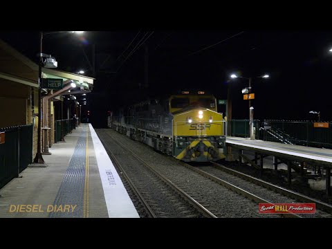 Australian diesel locomotives C509, C510, C505, PHC001 & PHC002 - Cowan - July 2020