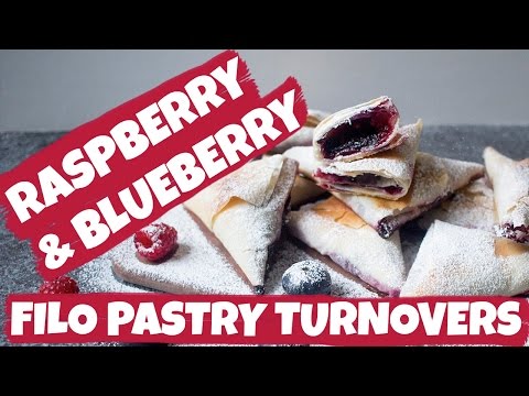 Blueberry and Raspberry Filo Pastry Turnovers | Cravings Journal