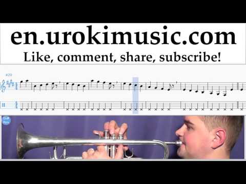 Trumpet lessons Ed Sheeran - Castle On The Hill Sheet Music Tutorial Part#1 um-a352