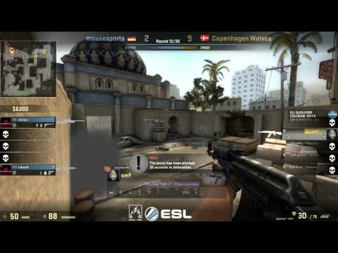 ESL One Cologne 2014 European Finals - CPH Wolves vs. mouz (Map 1 - de_dust2)