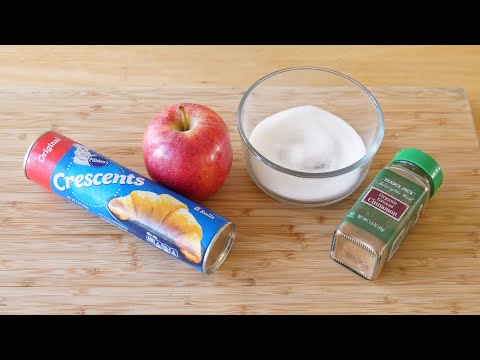 How to make Apple Cinnamon Rolls with Pillsbury Crescent Rolls