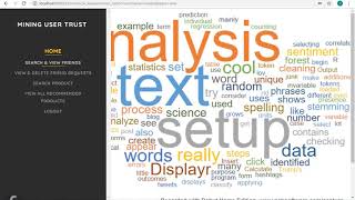 Mining Users Trust from E Commerce Reviews Based on Sentiment Similarity Analysis