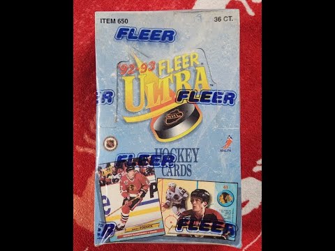 1992-1993 FLEER ULTRA HOCKEY CARDS BOX of 36 Series 1 packs! Episode 1!