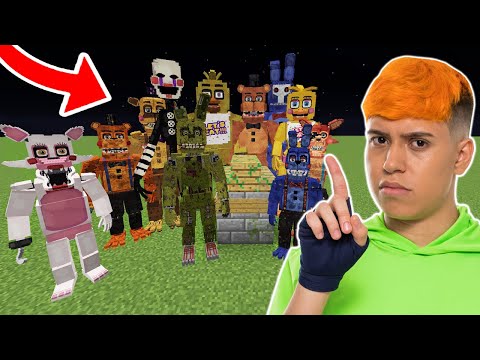 A VILA FOI ATACADA POR ANIMATRONICS NO MINECRAFT!! (Five Nights at Freddy's)