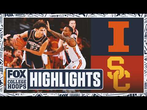 No. 10 Illinois Fighting Illini vs. USC Trojans Highlights 🏀 FOX College Hoops