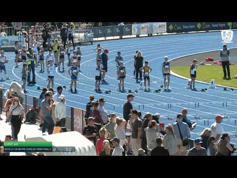 Boys U11 80m Hurdles TF 2: 2021 Commonwealth Bank State Track and Field Championships // LAVicTV
