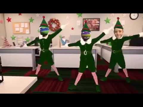 Elf yourself- santa's workshop (with ninja turtles)