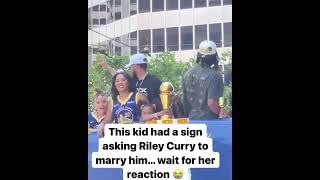 This Riley Curry moment was adorable 🥺 | NBA on ESPN
