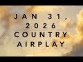 Billboard Top 60 Country Airplay Jan 31 2026