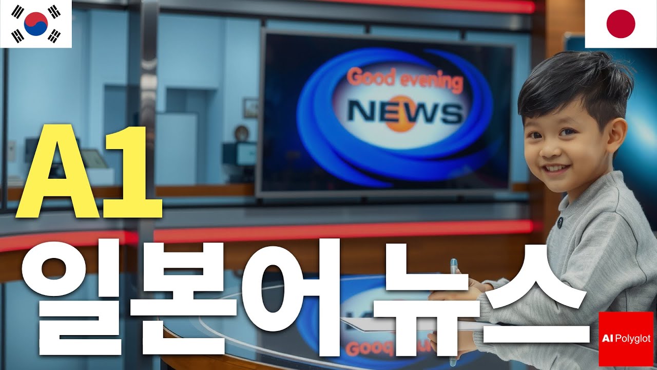 A1 일본어 뉴스 | 자연스러운 듣기 | 히라가나 병기 | 일본어 배우기
