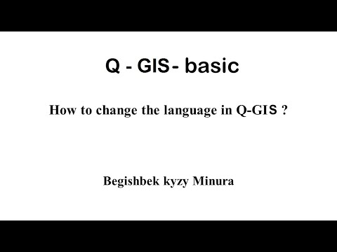 5 How to change the language in Q-GIS program? Interface