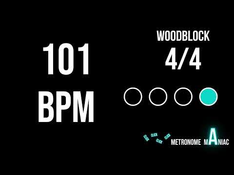 Metronome 101 BPM 4/4 - Woodblock