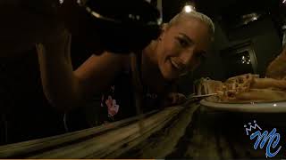 Giantess shrinks her dinner date