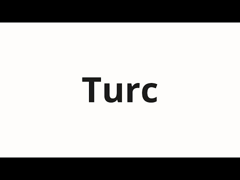 How to pronounce Turc