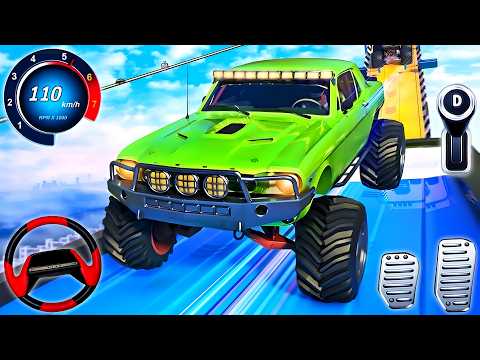 Monster Truck Mega Ramp Extreme Racing - Impossible GT Car Stunts Driving - Android Gameplay #2