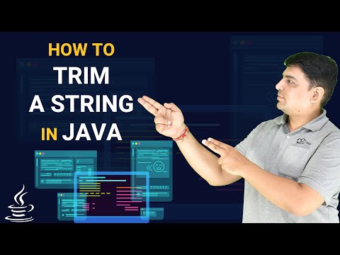 How To Trim A String In Java Java Tutorial For Beginners
