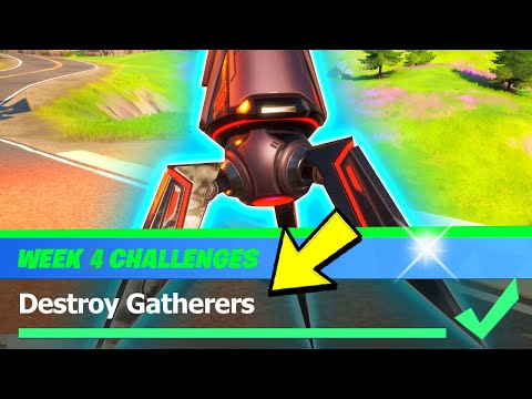 Destroy Gatherers & ALL Gatherers Locations - Fortnite Season 4 Week 4 Challenges