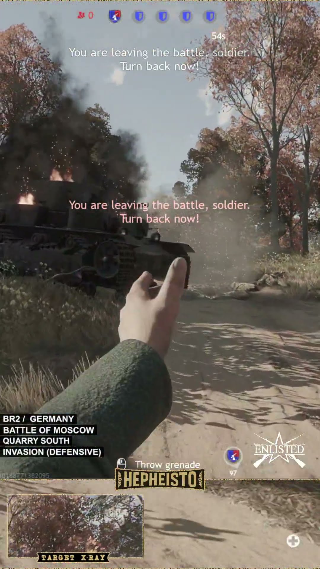 Assaulter eliminates Tank T-28E with Explosives Pack