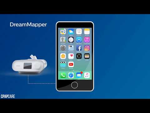CPAP DreamStation conectado por Bluetooth no aplicativo DreamMapper Philips Respironics
