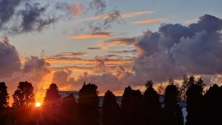 Rugsėjo dangus ir spalvos, oro balionas🌇🎈#lithuanialive #nature #clouds #colors #lietuviškai 