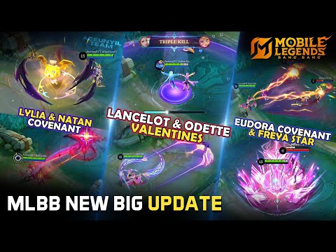 NEW SKINS GAMEPLAY PART 1 | LANCELOT & ODETTE VALENTINES | NATAN EUDORA LYLIA COVENANT & FREYA STAR
