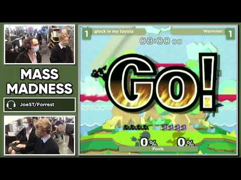 Mass Madness 35 SSBM - glock in my toyota (Mr. Game & Watch) vs. Warmmer (Falco) - Melee WR4