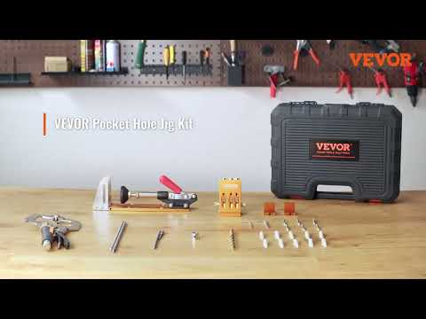 VEVOR Pocket Hole Jig Kit - Ultimate DIY Carpentry Tool! Stability, Precision, and Ease!