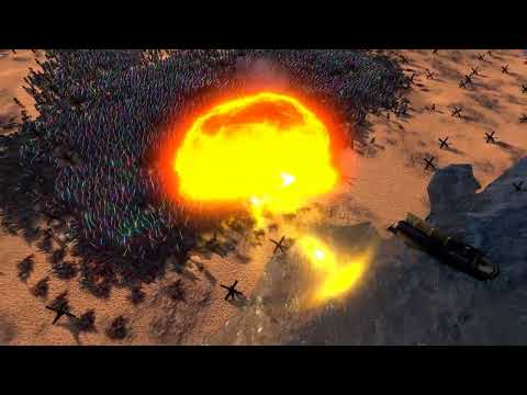 17000 Laser Knights VS 15000 German Soldiers - Ultimate Epic Battle Simulator 2.UEBS 2