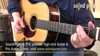 Video thumbnail for Martin HD-28 VS Acoustic Guitar Video Demo in Recording Studio (Spruce/Rosewood) by soundpurestudios