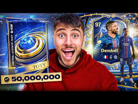 I Spent 50 MILLION Coins On TOTY Packs...