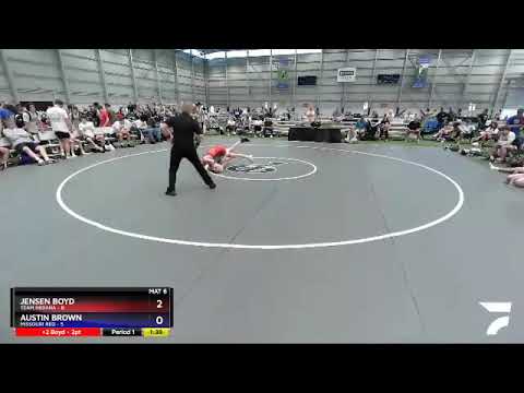 106 Lbs Round 2 (8 Team) - Jensen Boyd, Team Indiana Vs Austin Brown, Missouri Red A5f5