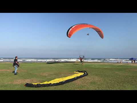 Decolagem voo 120 de Paramotor IKE Costa com chasecam